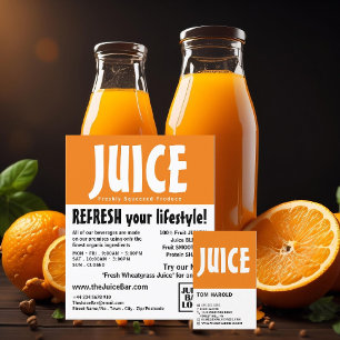 Modern Bold, Juice Bar Advertising Flyer