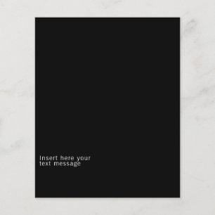 Modern Bold Minimal In Budget Logo and Text Black Flyer
