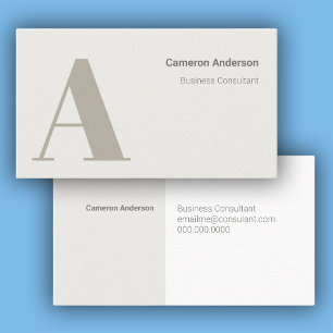 Modern Bold Minimal Professional Business Card