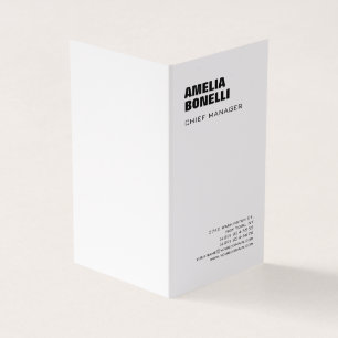 Modern Bold Minimalist Professional Business Card