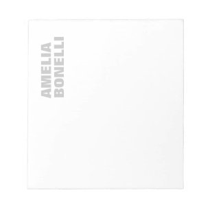 Modern Bold Minimalist Professional Notepad