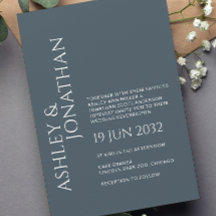 Modern Bold & Minimalist Wedding