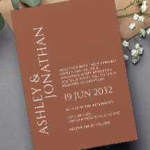 Modern Bold & Minimalist Wedding