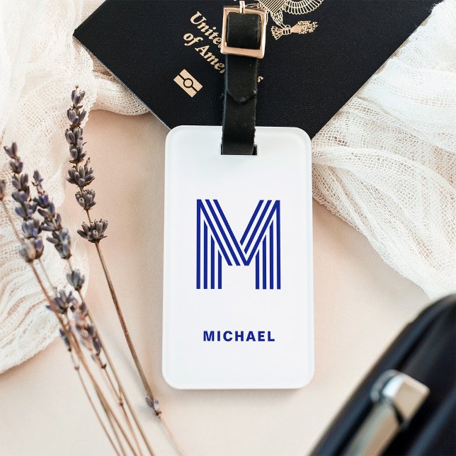 Modern Bold Monogram | Any Colour Luggage Tag (Creator Uploaded)