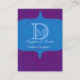 Modern Bold Monogram Vintage Business Card