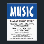 Modern Bold, Music Store Advertising Flyer<br><div class="desc">Modern Bold,  Music Store Advertising Flyers By The Business Card Store.</div>