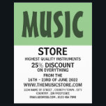 Modern Bold, Musical Instrument Store Flyer<br><div class="desc">Modern Bold,  Musical Instrument Store Advertising Flyers By The Business Card Store.</div>