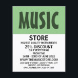 Modern Bold, Musical Instrument Store Flyer<br><div class="desc">Modern Bold,  Musical Instrument Store Advertising Flyers By The Business Card Store.</div>