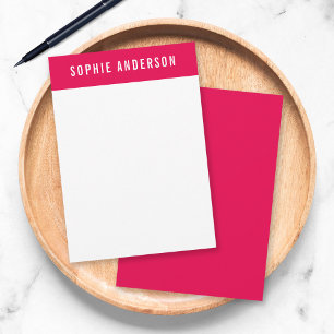 Modern Bold Name with Editable Header Colour Card