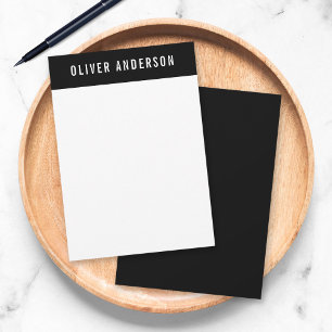 Modern Bold Name with Editable Header Colour Card