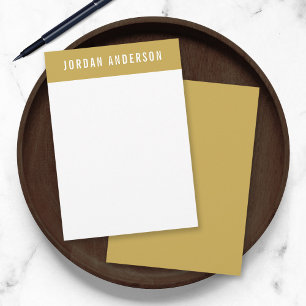 Modern Bold Name with Editable Header Colour Card