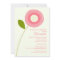 Modern Bold Pink Bloom Bridal Shower Invitation