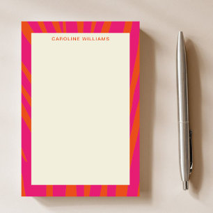 Modern Bold Pink & Orange Colours Personal Girly Post-it Notes