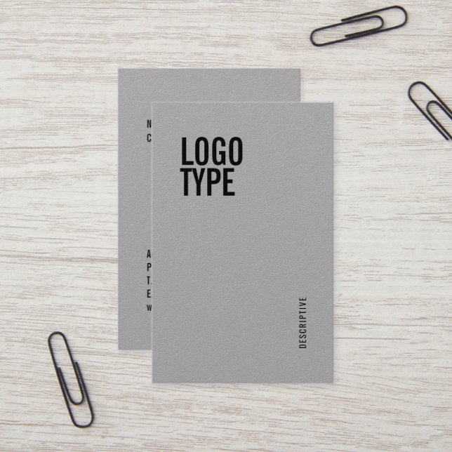 Modern Bold Professional Minimalist Template Business Card (Front/Back In Situ)