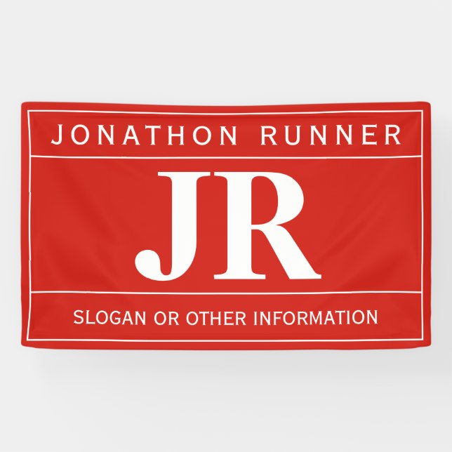 Modern Bold Professional | Red & White Banner (Horizontal)