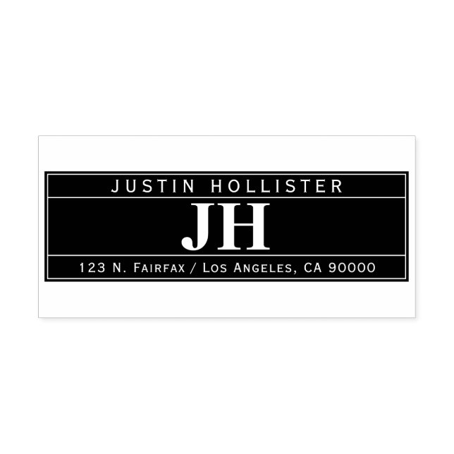 Modern Bold Professional | Return Address Rubber Stamp (Imprint)