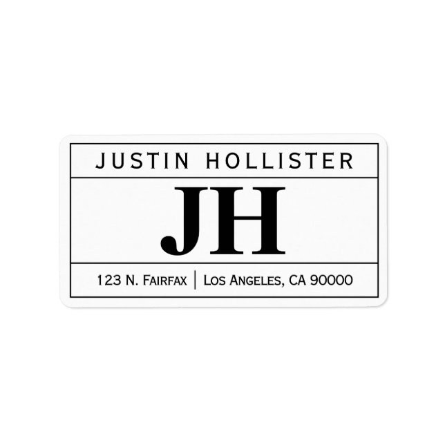 Modern Bold Professional | White & Black Label (Front)