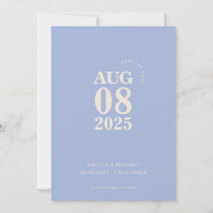 Modern Bold Save The Date Wedding Invitation