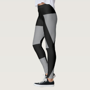 Modern, bold, simple, trendy, urban geometric art leggings