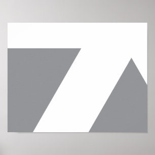 Modern, bold, simple, trendy, urban geometric art poster