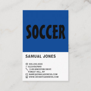 Modern Bold, Soccer Player/Coach/Ref Business Card