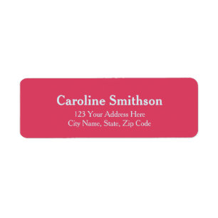 Modern Bold Template Pink-Red & Light Blue Address