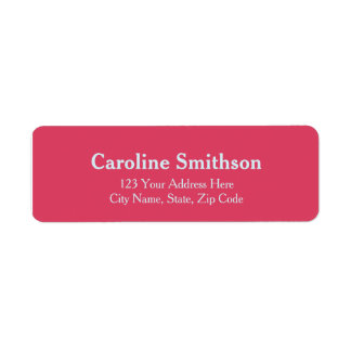 Modern Bold Template Pink-Red & Light Blue Address