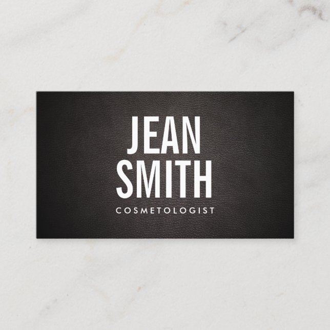Modern Bold Text Cosmetologist  Business Card (Front)