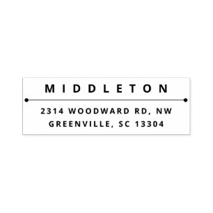 Modern Bold Type Self-inking Stamp