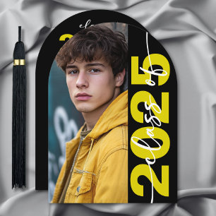 Modern Bold Typography Arch Grad Announcement