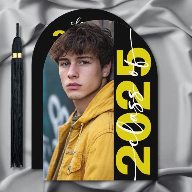 Modern Bold Typography Arch Grad Announcement (Creator Uploaded)