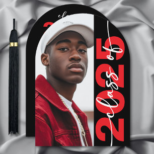 Modern Bold Typography Arch Grad Announcement