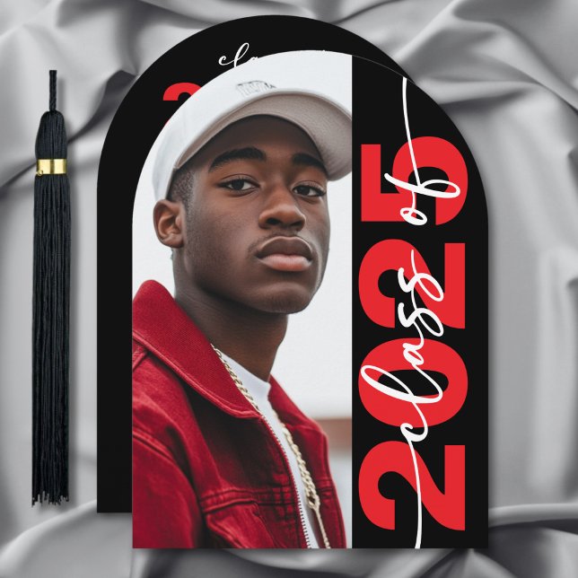 Modern Bold Typography Arch Grad Announcement (Creator Uploaded)