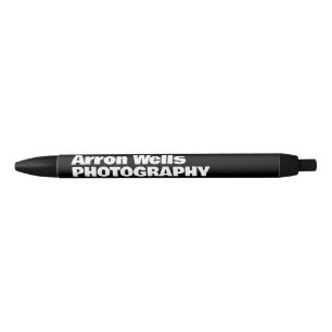 Modern Bold Typography Black Ink Pen
