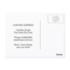 Modern bold typography change of address moving