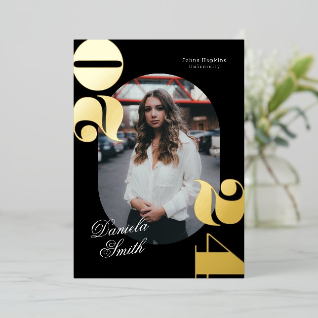 Modern Bold Typography Class of 2024 Graduation (Standing Front)