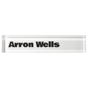 Modern Bold Typography  Nameplate