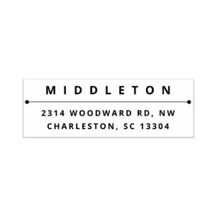 Modern Bold Typography Self-inking Stamp