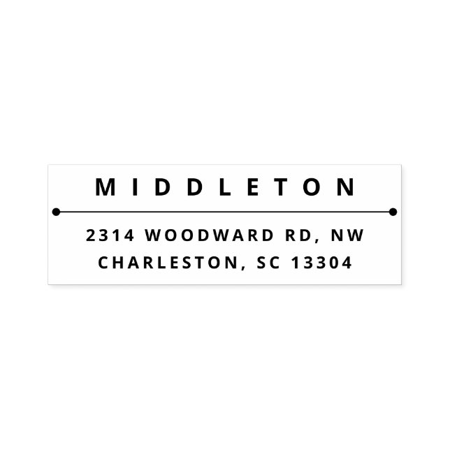 Modern Bold Typography Self-inking Stamp (Design)