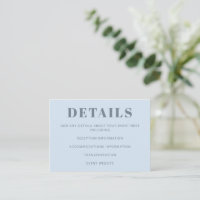 Modern Bold Typography Soft Icy Blue Wedding