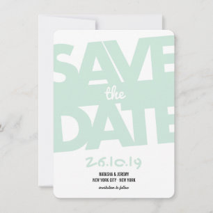 Modern Bold Typography Stylish Photo Save The Date