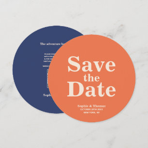 Modern Bold Typography Wedding Save the Date