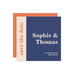 Modern Bold Typography Wedding Save the Date