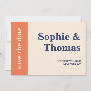 Modern Bold Typography Wedding Save the Date Invitation