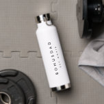 Modern BONUS DAD Roman Numerals  Water Bottle<br><div class="desc">Celebrate the special moments with our modern "Bonus Dad" Roman Numerals Year customisable gift. Perfect for dads, step dads, bonus dad, and grandpas, this unique piece allows you to customise the year and replace "Bonus Dad" with your chosen word like dad or grandpa. step dad, dog dad, god father, or...</div>