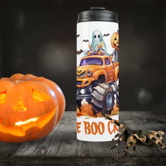 Modern Boo Crew Cute Funny Pumpkin Halloween Thermal Tumbler (Creator Uploaded)
