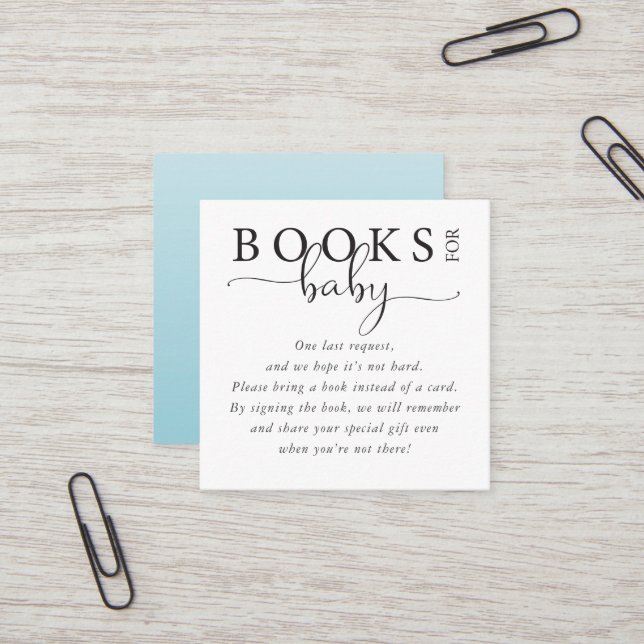 Modern Books for Baby Insert (Front/Back In Situ)