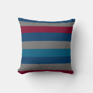 modern Bordeaux lines pattern Cushion