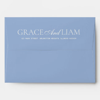 Modern Border Elegance Wedding Envelope