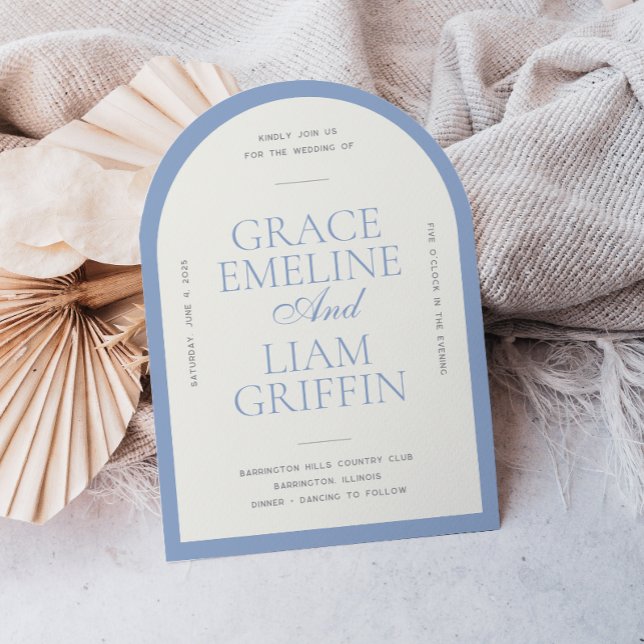 Modern Border Elegance Wedding Invitation (Creator Uploaded)